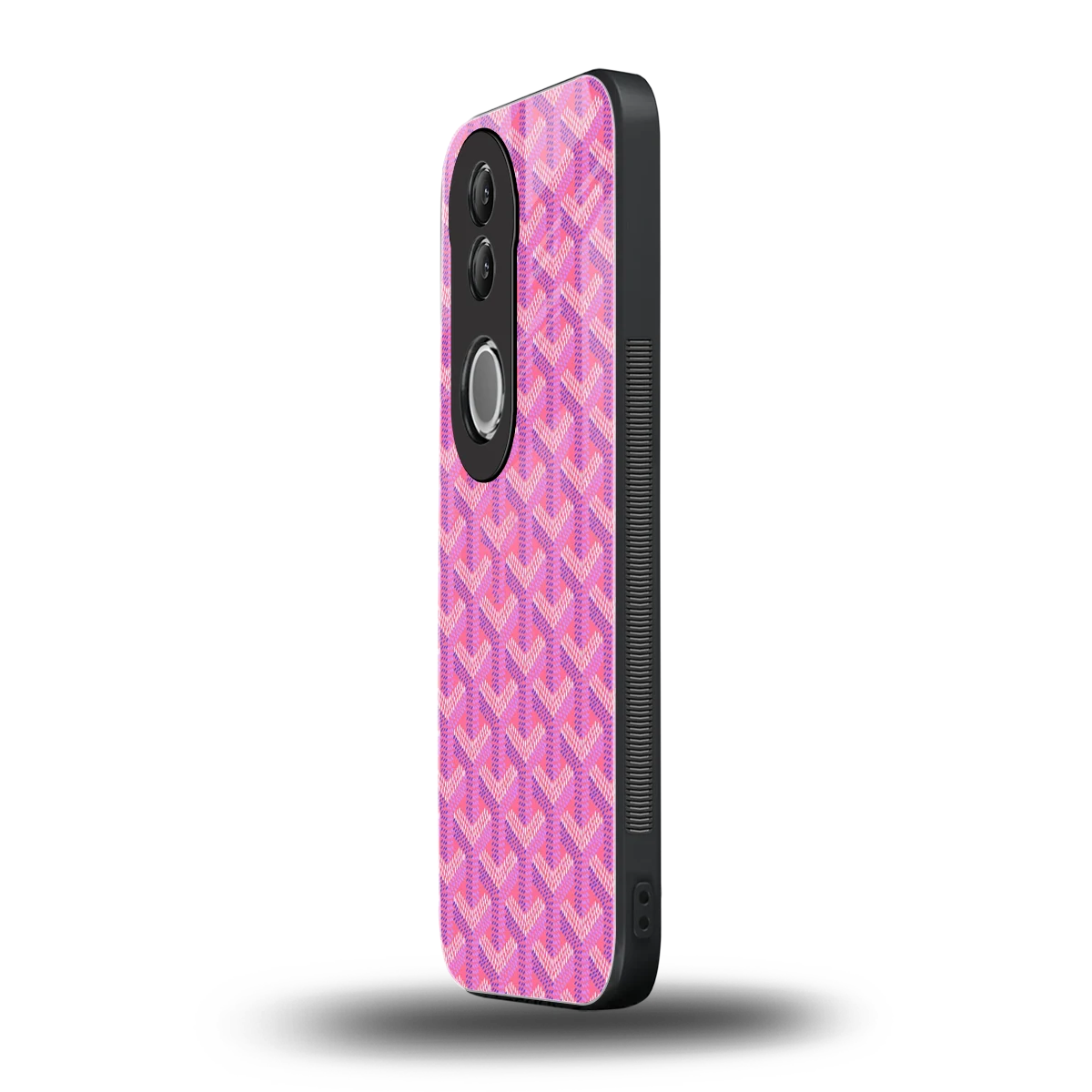 Fusion Wave Pink vivo v50 mobile cover | shockproof glass phone case