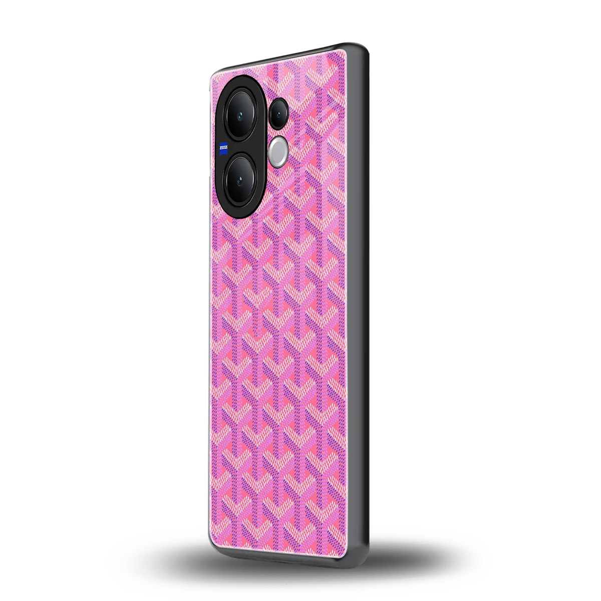 Fusion Wave Pink vivo v60 mobile cover | shockproof glass phone case