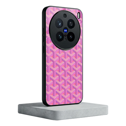 Fusion Wave Pink vivo x200 pro mobile cover | shockproof glass phone case