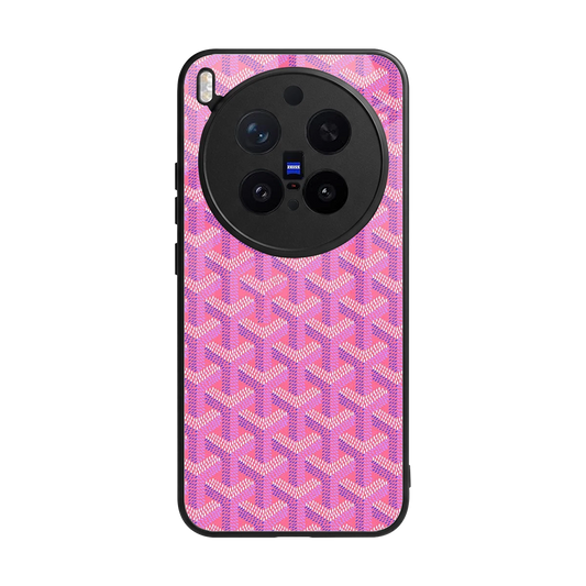 Fusion Wave Pink back phone cover | glass case for vivo x300 pro