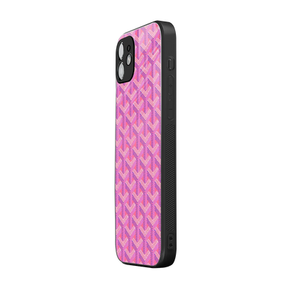 Fusion Wave Pink iphone 11 mobile cover | shockproof glass phone case