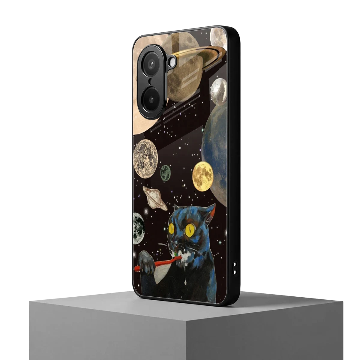 Galactic Purr oneplus nord ce5 5g mobile cover | shockproof glass phone case
