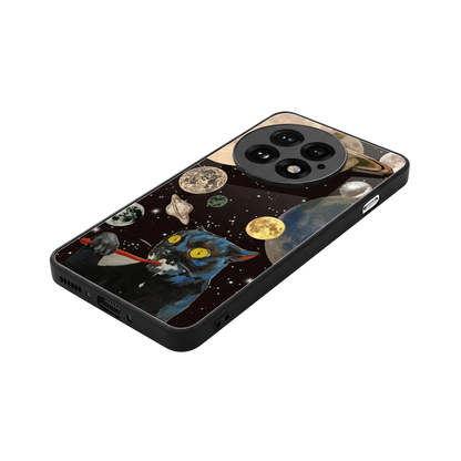 Galactic Purr stylish phone case for oneplus 13 | glossy glass and slim fit