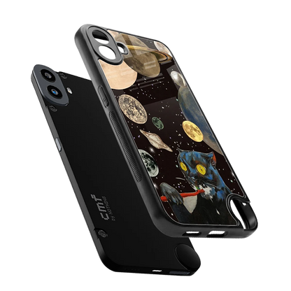 Galactic Purr sleek cmf nothing phone 1 cover with tempered glass back and TPU edges