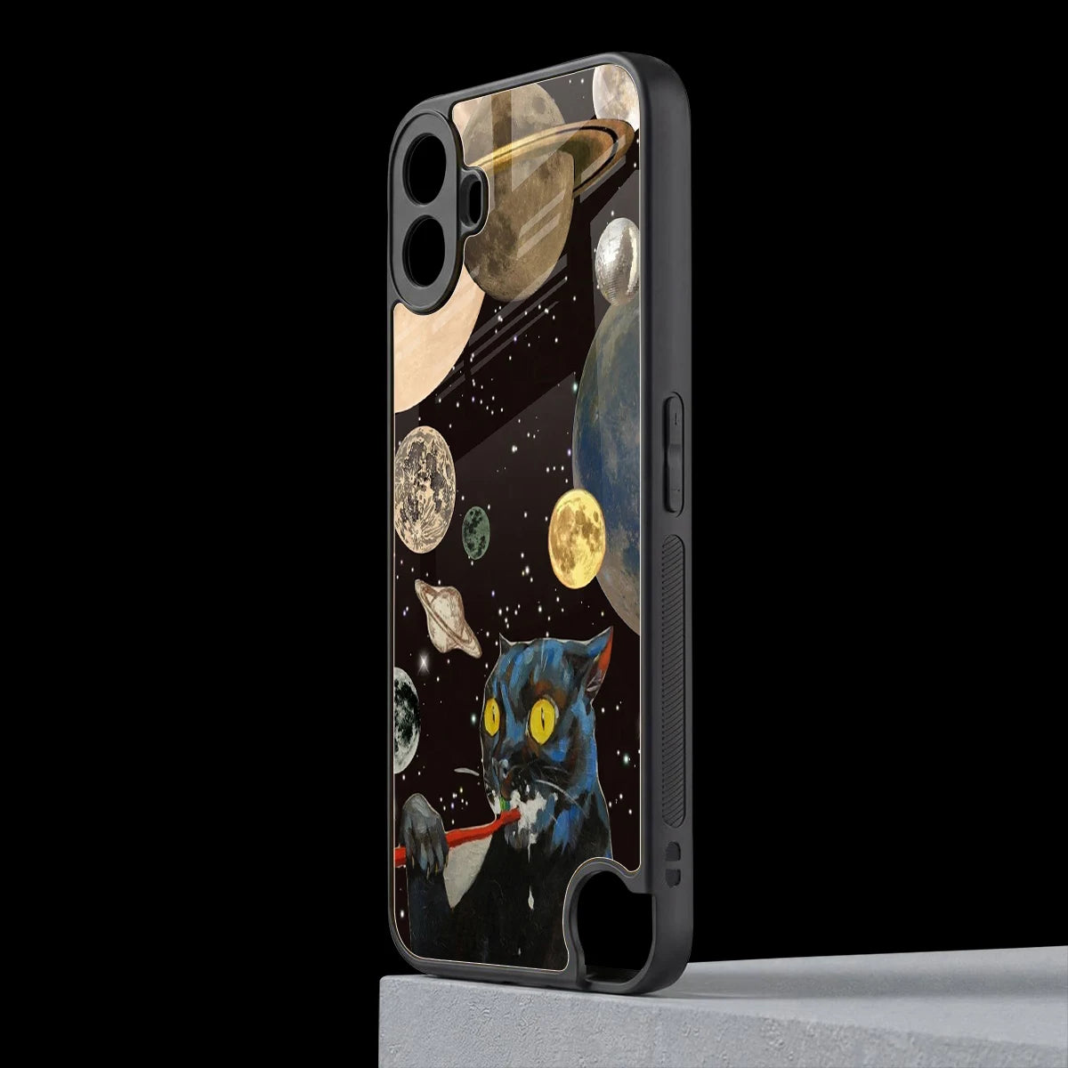 Galactic Purr cmf nothing phone 1 mobile cover | shockproof glass phone case
