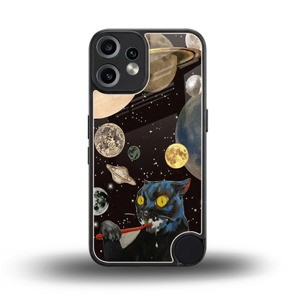 Galactic Purr back phone cover | glass case for cmf nothing phone 2 pro