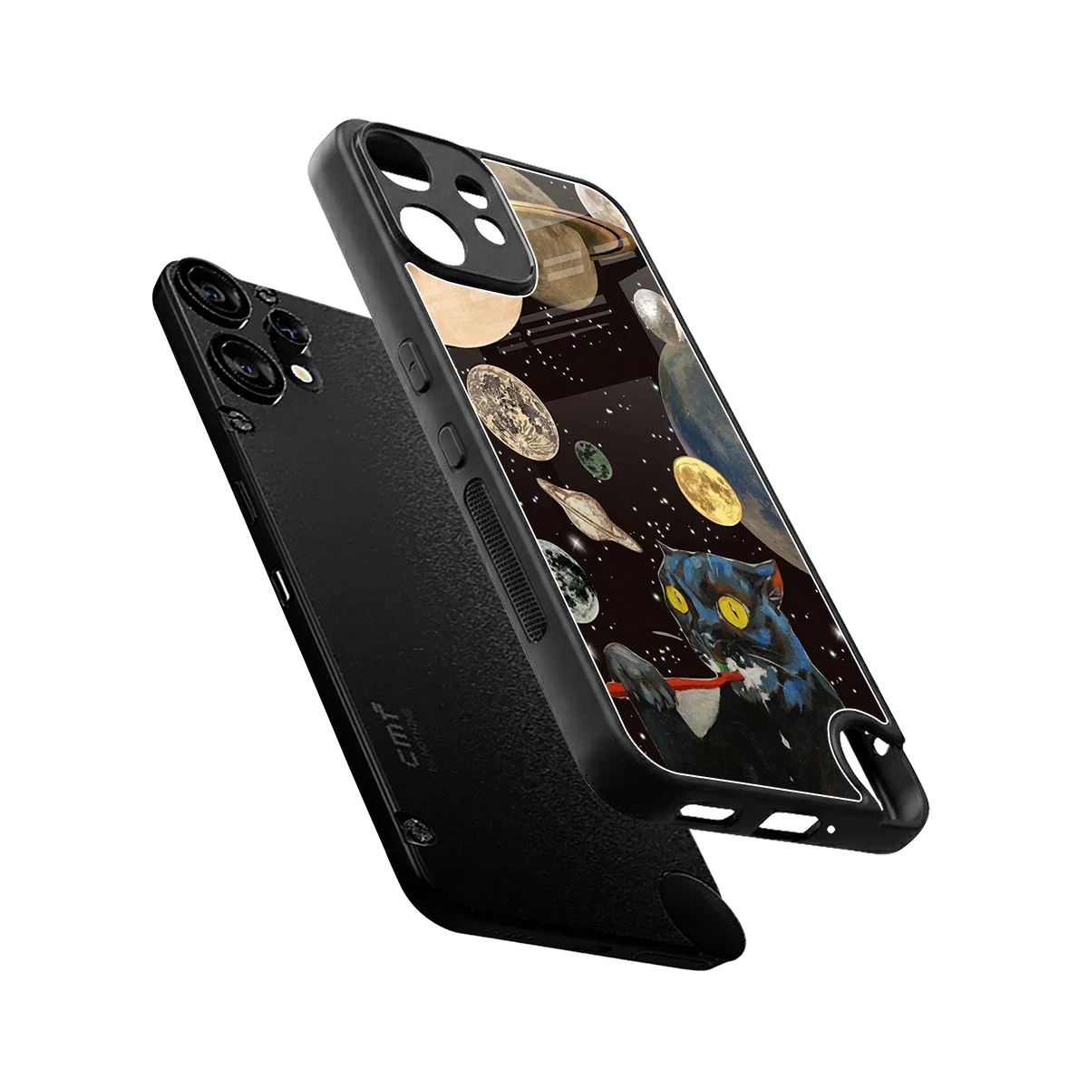 Galactic Purr sleek cmf nothing phone 2 pro cover with tempered glass back and TPU edges