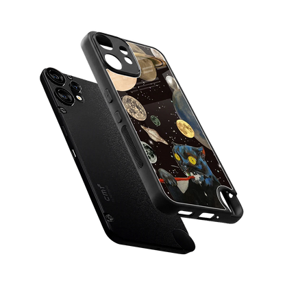 Galactic Purr sleek cmf nothing phone 2 pro cover with tempered glass back and TPU edges