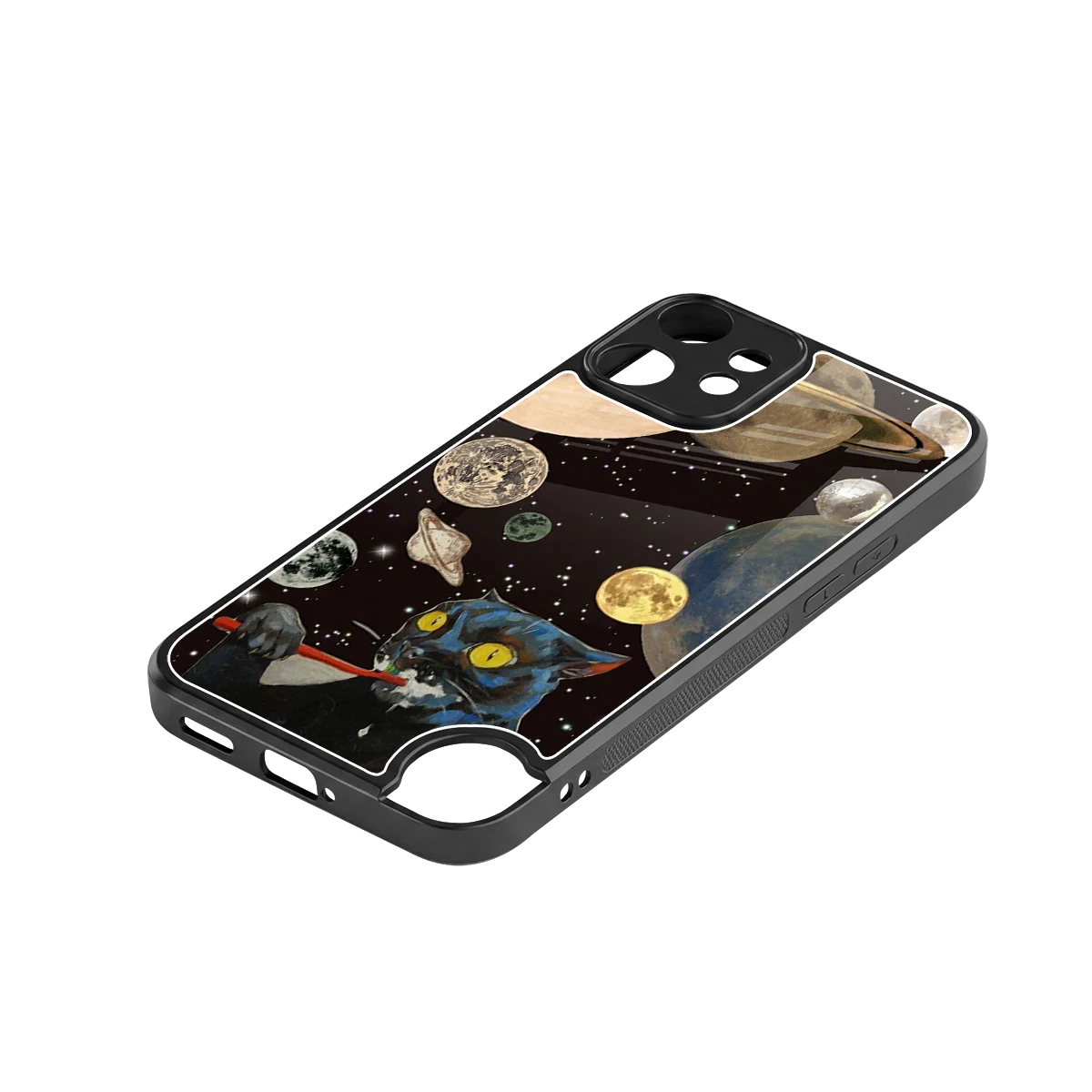 Galactic Purr stylish phone case for cmf nothing phone 2 pro | glossy glass and slim fit