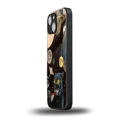 Galactic Purr iphone 13 mini mobile cover | shockproof glass phone case