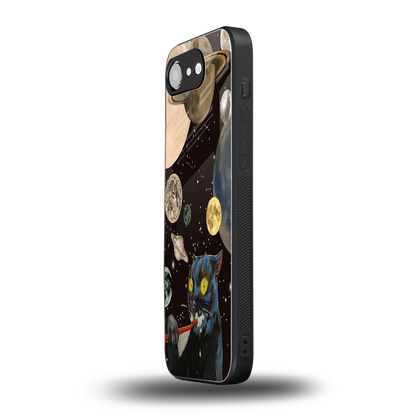 Galactic Purr iphone 17e mobile cover | shockproof glass phone case