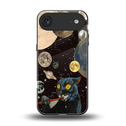Galactic Purr back phone cover | glass case for iphone air