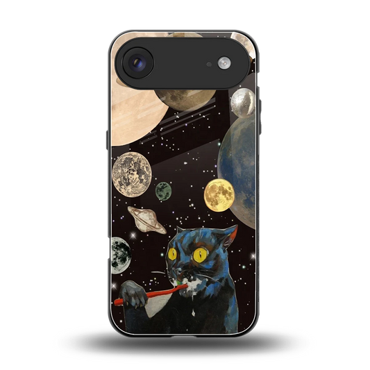 Galactic Purr back phone cover | glass case for iphone air