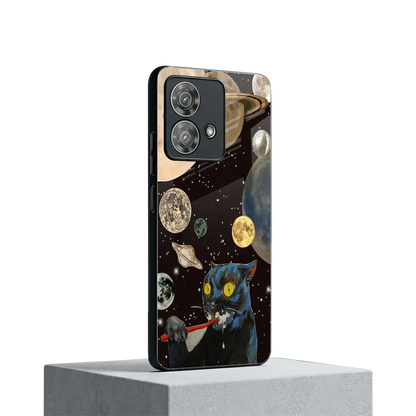 Galactic Purr motorola edge 40 neo 5g mobile cover | shockproof glass phone case