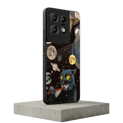 Galactic Purr motorola edge 50 pro mobile cover | shockproof glass phone case