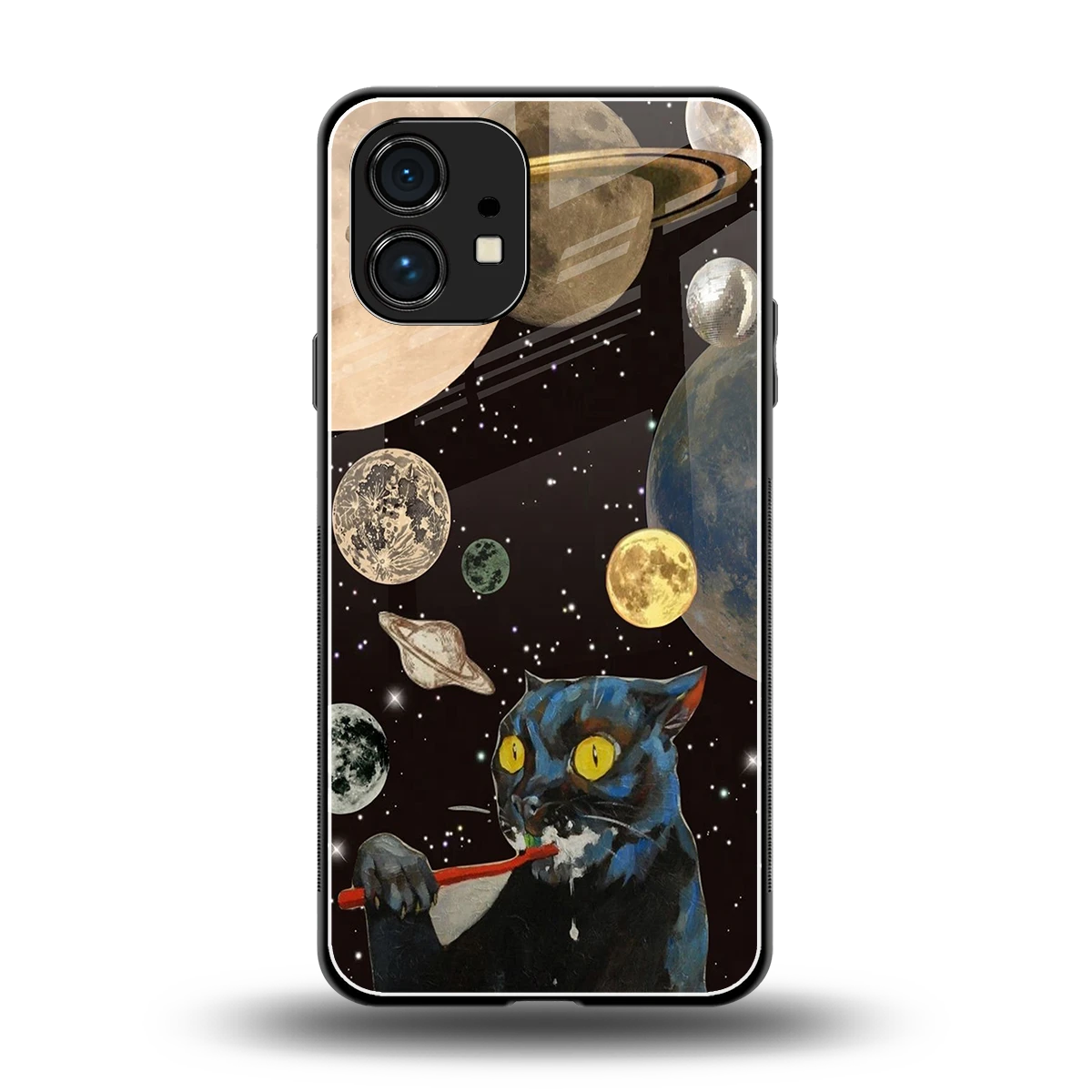 Galactic Purr back phone cover | glass case for nothing phone 1