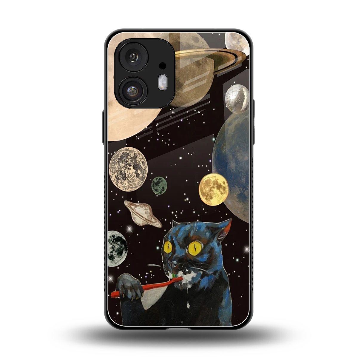 Galactic Purr back phone cover | glass case for nothing phone 2