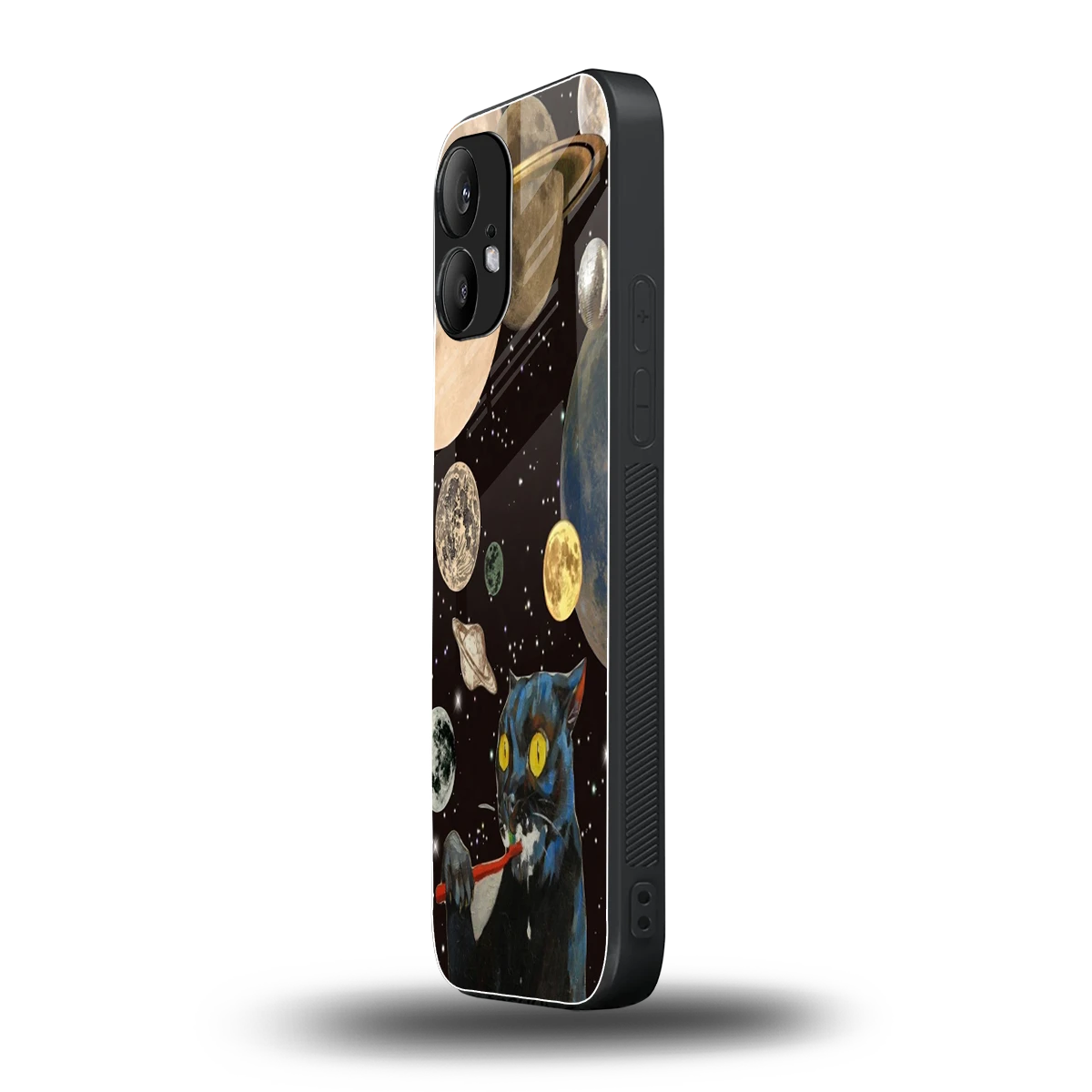 Galactic Purr nothing phone 2 mobile cover | shockproof glass phone case
