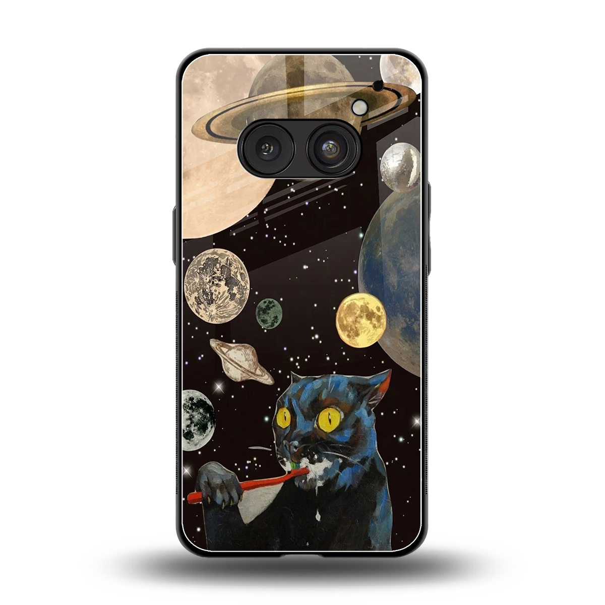 Galactic Purr back phone cover | glass case for nothing phone 2a plus