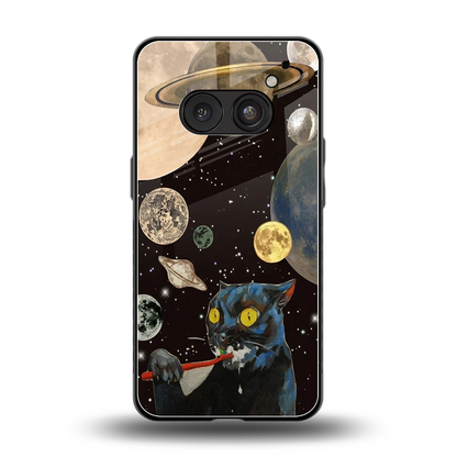 Galactic Purr back phone cover | glass case for nothing phone 2a plus