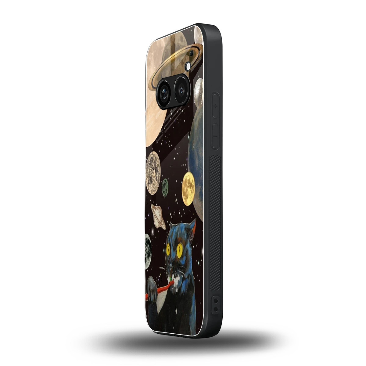 Galactic Purr nothing phone 2a plus mobile cover | shockproof glass phone case