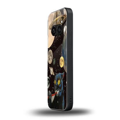 Galactic Purr nothing phone 2a plus mobile cover | shockproof glass phone case