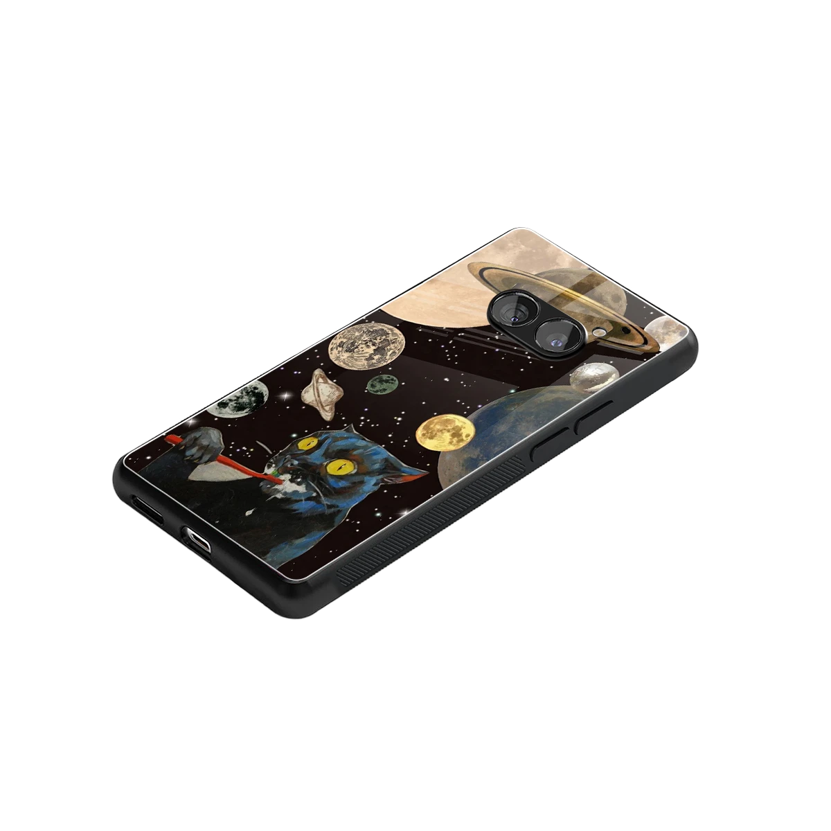 Galactic Purr stylish phone case for nothing phone 2a | glossy glass and slim fit