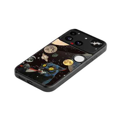 Galactic Purr stylish phone case for nothing phone 3 | glossy glass and slim fit