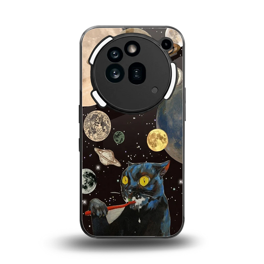 Galactic Purr back phone cover | glass case for nothing phone 3a pro