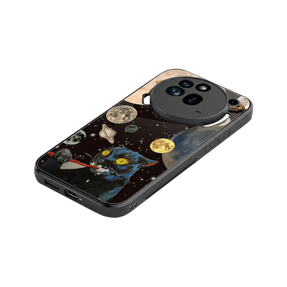 Galactic Purr stylish phone case for nothing phone 3a pro | glossy glass and slim fit