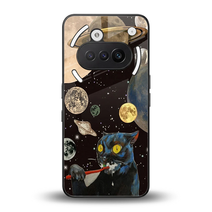 Galactic Purr back phone cover | glass case for nothing phone 3a