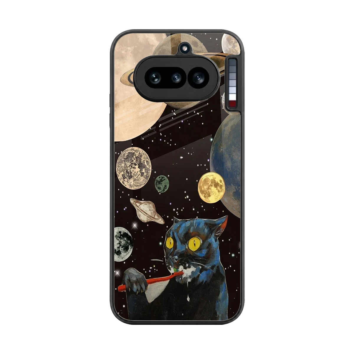 Galactic Purr back phone cover | glass case for nothing phone 4a