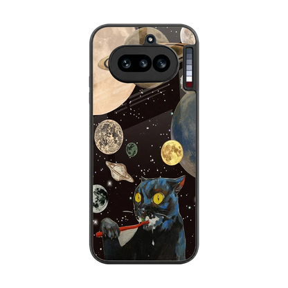 Galactic Purr back phone cover | glass case for nothing phone 4a
