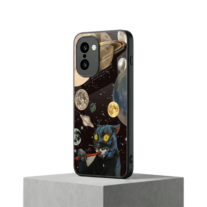 Galactic Purr oneplus 15r mobile cover | shockproof glass phone case