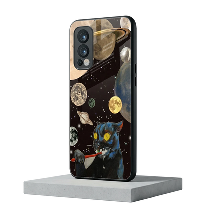 Galactic Purr oneplus nord 2 mobile cover | shockproof glass phone case