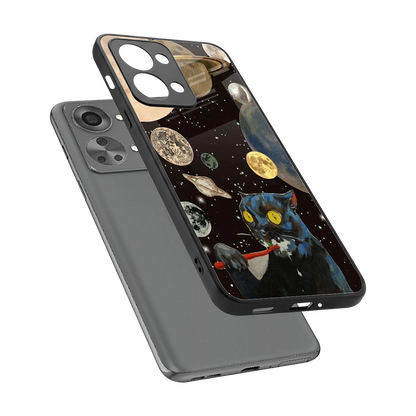 Galactic Purr sleek oneplus nord 2t cover with tempered glass back and TPU edges