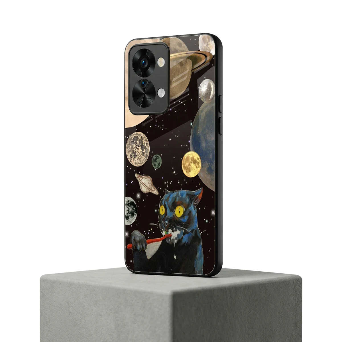 Galactic Purr oneplus nord 2t mobile cover | shockproof glass phone case