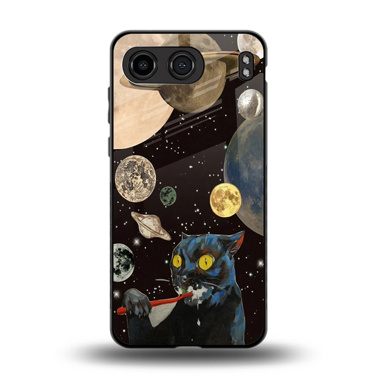 Galactic Purr back phone cover | glass case for oneplus nord 4