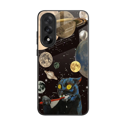 Galactic Purr back phone cover | glass case for oneplus nord 5