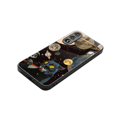 Galactic Purr stylish phone case for oneplus nord 5 | glossy glass and slim fit