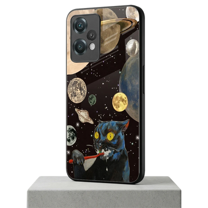 Galactic Purr oneplus nord ce 2 lite mobile cover | shockproof glass phone case