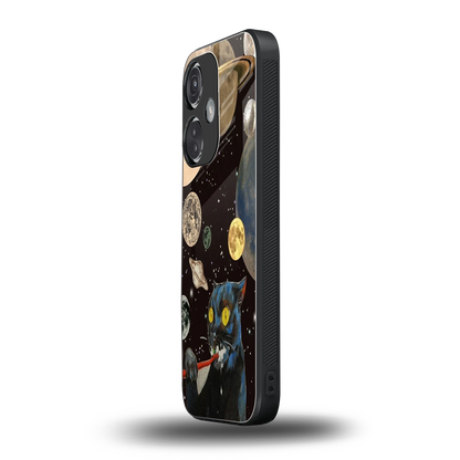 Galactic Purr oneplus nord ce 3 mobile cover | shockproof glass phone case