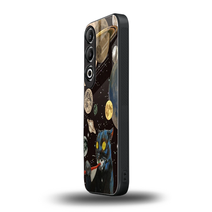 Galactic Purr oneplus nord ce 4 mobile cover | shockproof glass phone case