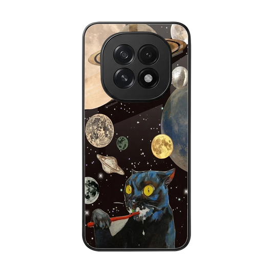 Galactic Purr back phone cover | glass case for oppo f29 5g