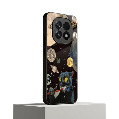 Galactic Purr oppo f29 5g mobile cover | shockproof glass phone case