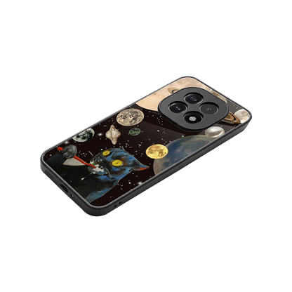 Galactic Purr stylish phone case for oppo f29 5g | glossy glass and slim fit