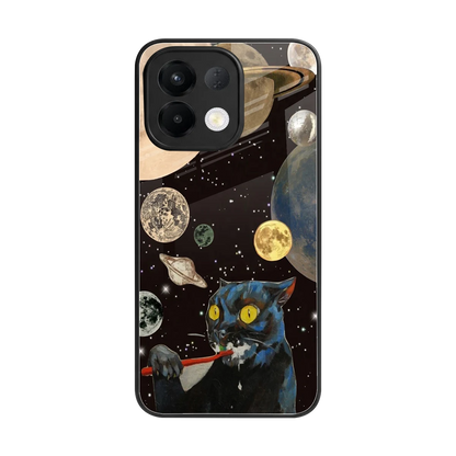 Galactic Purr back phone cover | glass case for oppo k13 5g