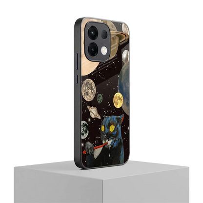 Galactic Purr oppo k13 5g mobile cover | shockproof glass phone case