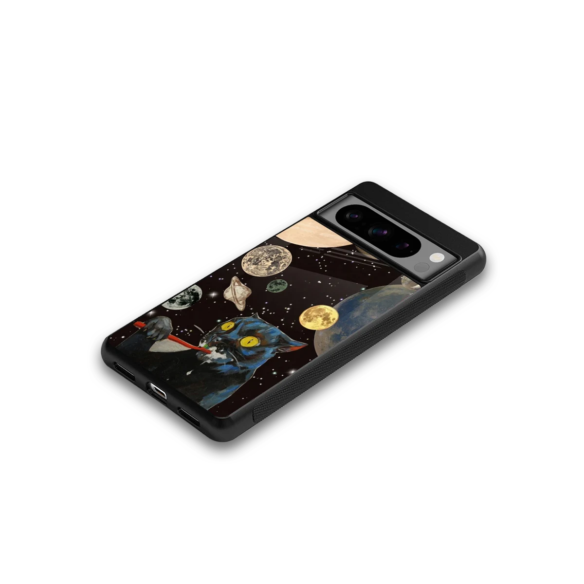 Galactic Purr google pixel 8 pro mobile cover | shockproof glass phone case