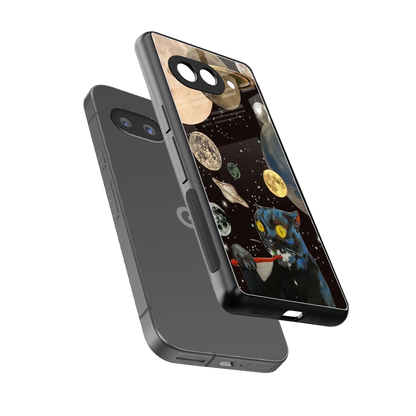 Galactic Purr sleek google pixel 10a cover with tempered glass back and TPU edges